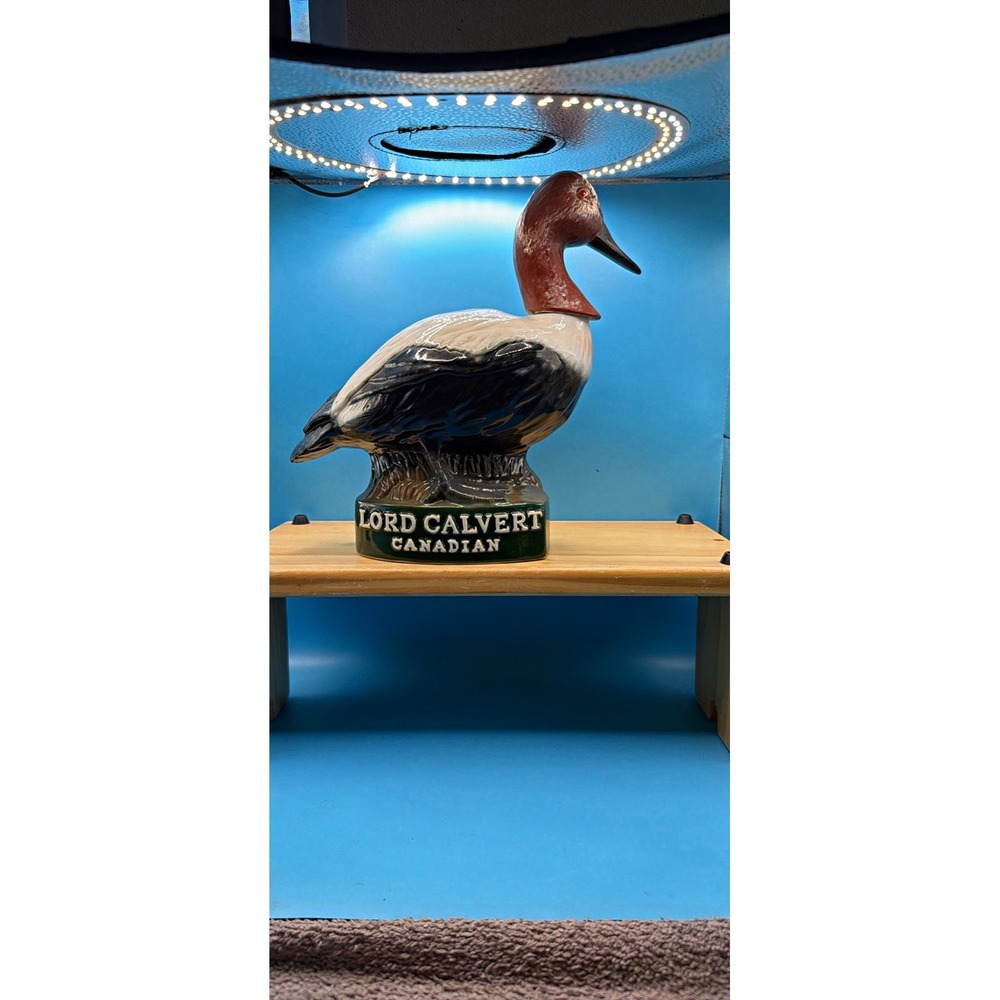 Vintage Lord Calvert Canadian Duck Limited Edition 1980 Ceramic Decanter